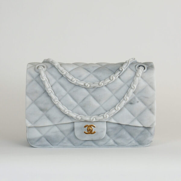 White Carrara Marble Coco Bag