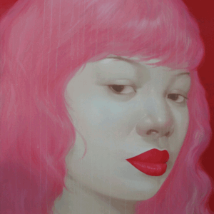 Lady with Pink Hair