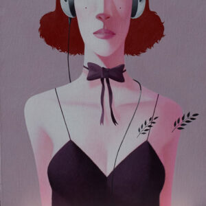Headphone with Bow Tie