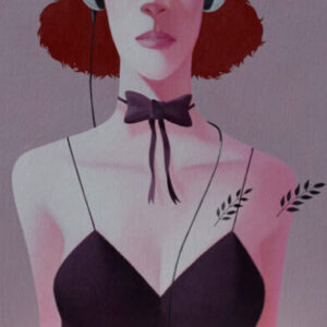 Headphone with Bow Tie