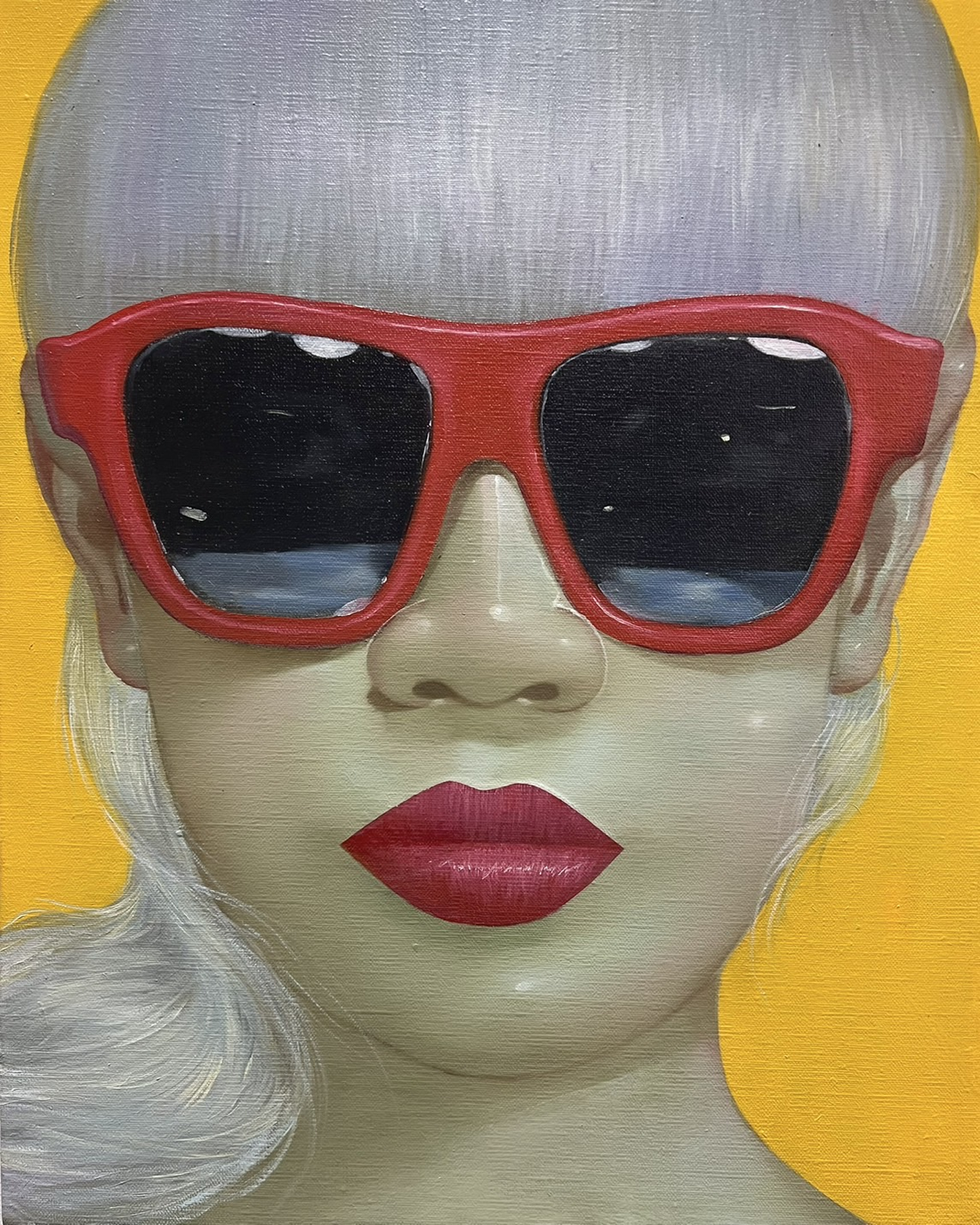 The Red Glasses (complimented with a sketch)