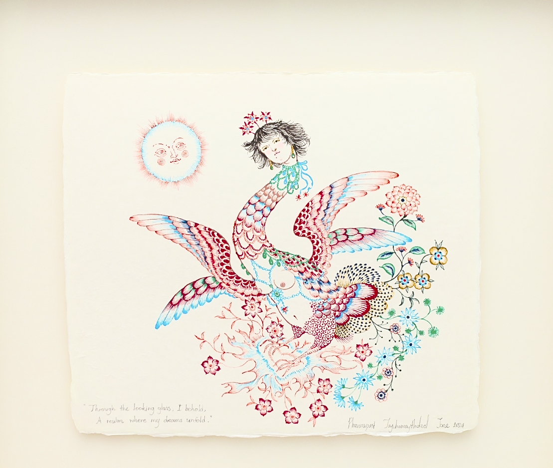 Through the looking glass, I behold, A Realm where my dreams unfold.