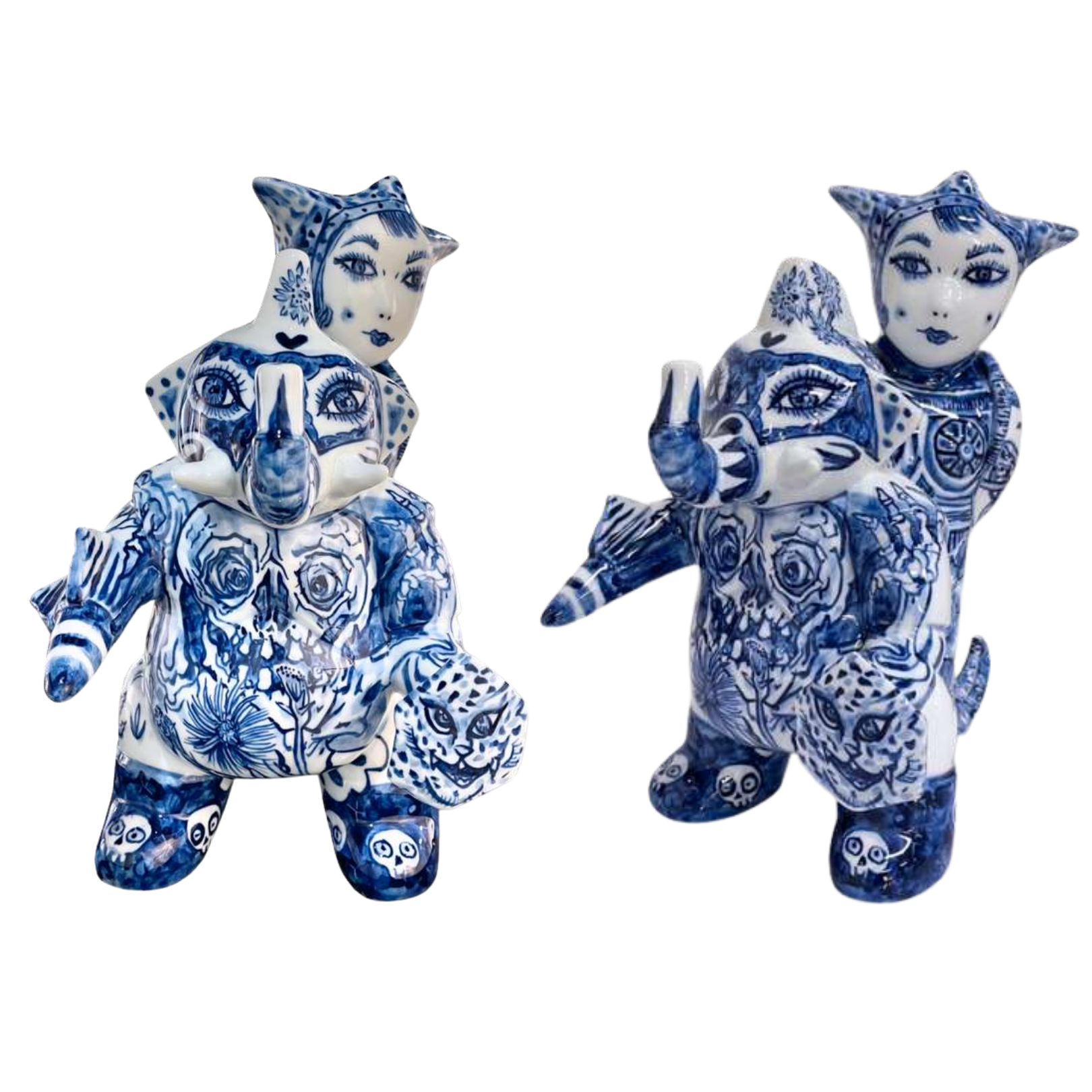 Pika-chan riding on Chazilla