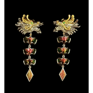 Dragon’s head earrings