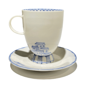 High-foot cup&saucer